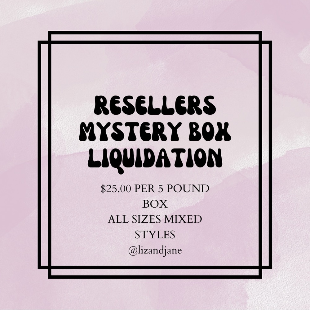 Resellers!!  Mystery Box Liquidation! 5 pound clothing box!